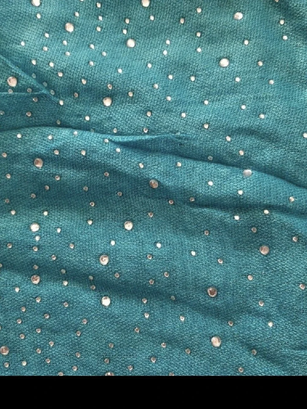 Glittery Aqua blue bling scarf Pashmina new